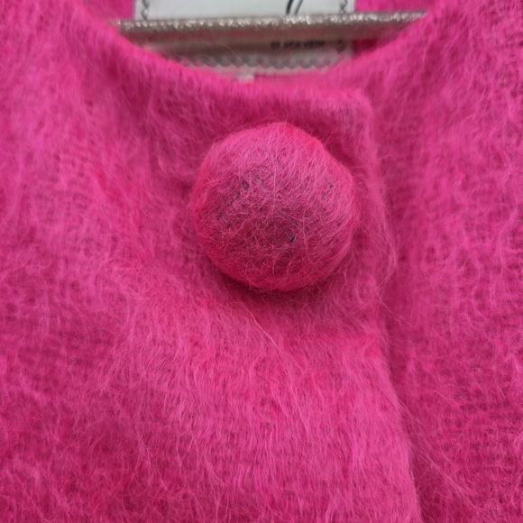 Milly New York Bright Barbie Pink Mohair Wool 3/4 sleeve Jacket Coat Blazer Sz.4 - Picture 7 of 15